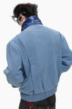 Washed Canvas Studded Jacket