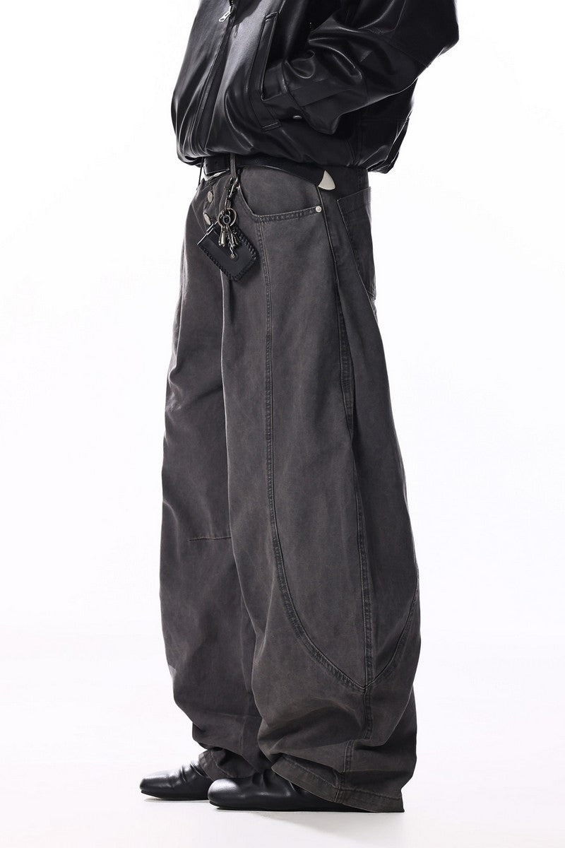 Vintage Washed Curved Pants