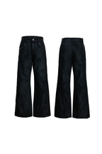 Waxed Black Studded Jeans
