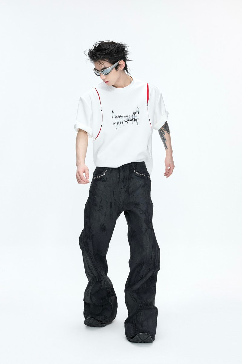Deconstructed Print T-Shirt