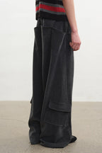 Washed Side Pocket Pants