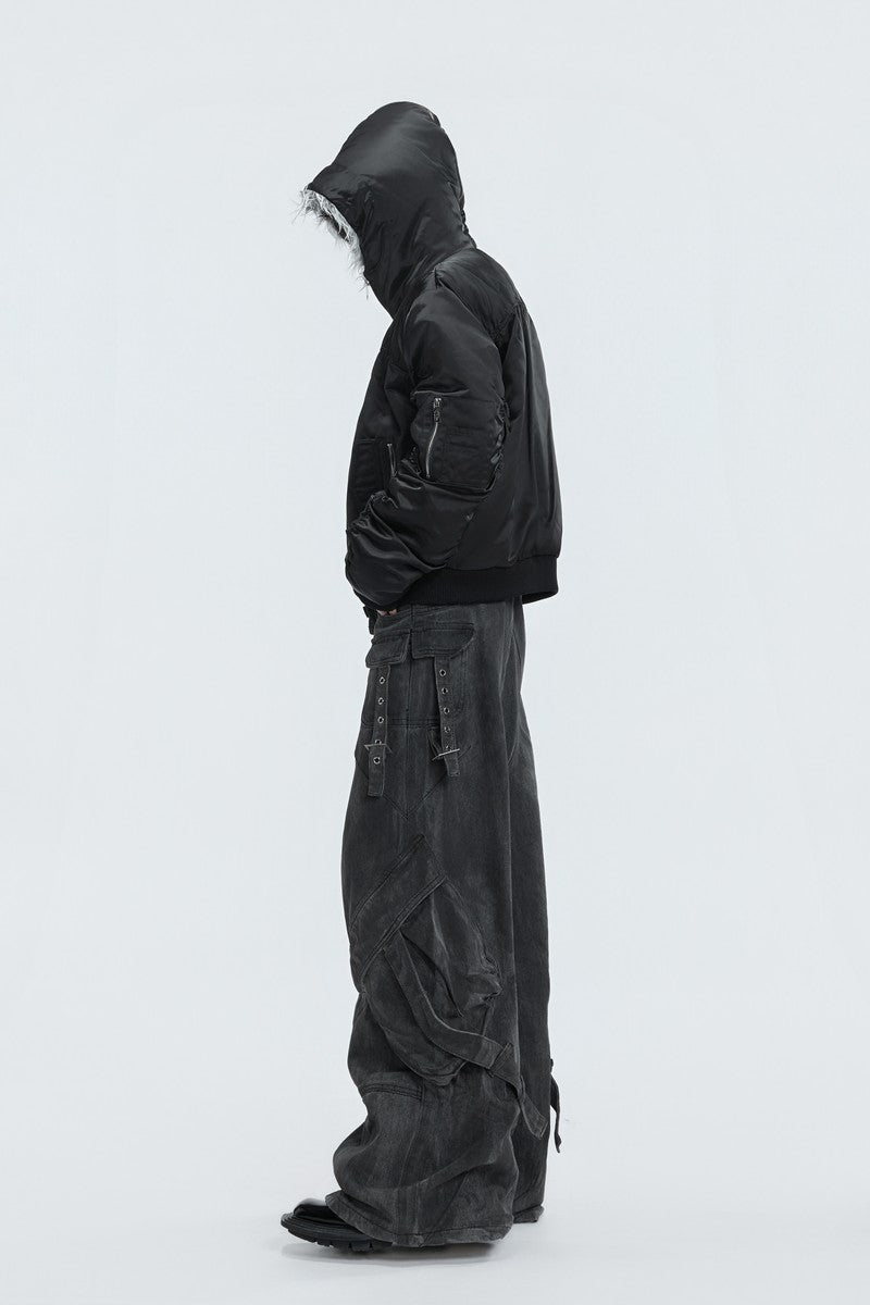 Vintage Cargo Denim Pants