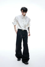 Structured Tie Detail Shirt