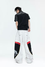 Washed Racing Baggy Sweatpants