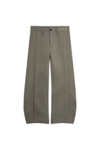 Quilted Pleated Wide Leg Trousers