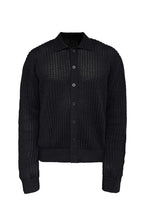 Textured Knit Cotton Cardigan