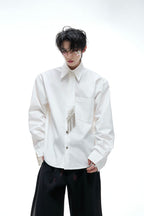 Structured Tie Detail Shirt