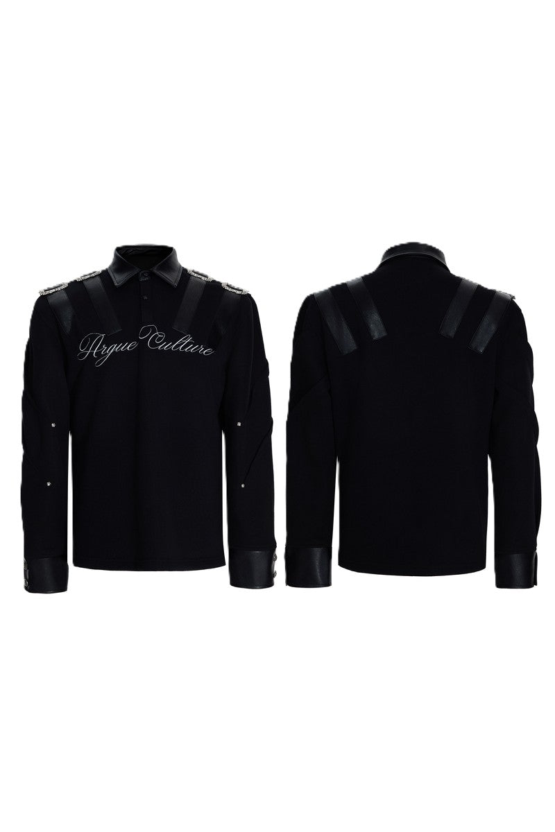 Embroidered Buckle Polo Shirt