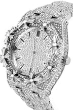 Iced Cross Fleur Quartz Watch