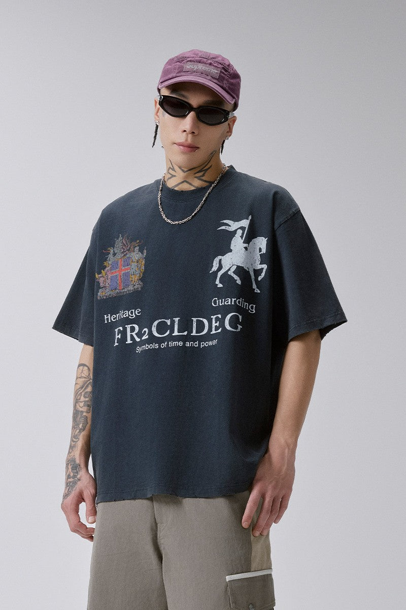Distressed Badge T-Shirt