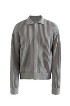 Textured Knit Cotton Cardigan
