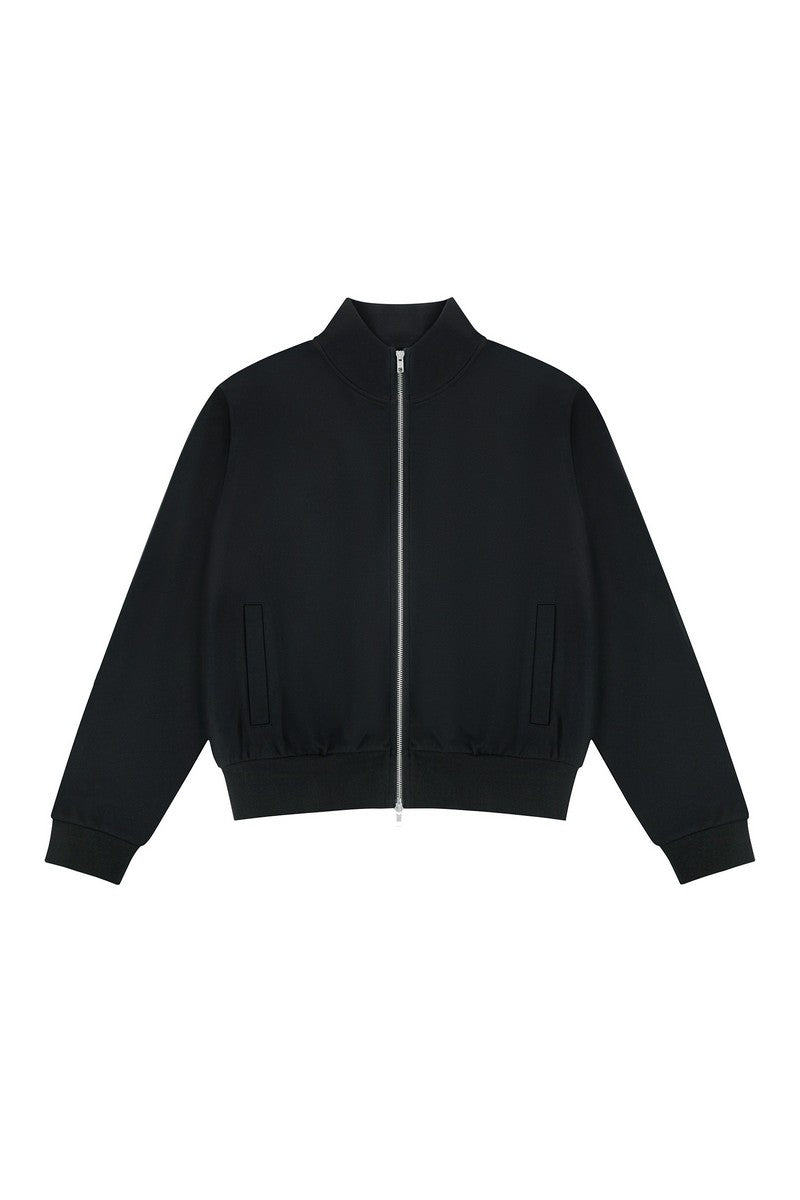 Cropped Zip-Up Sweater