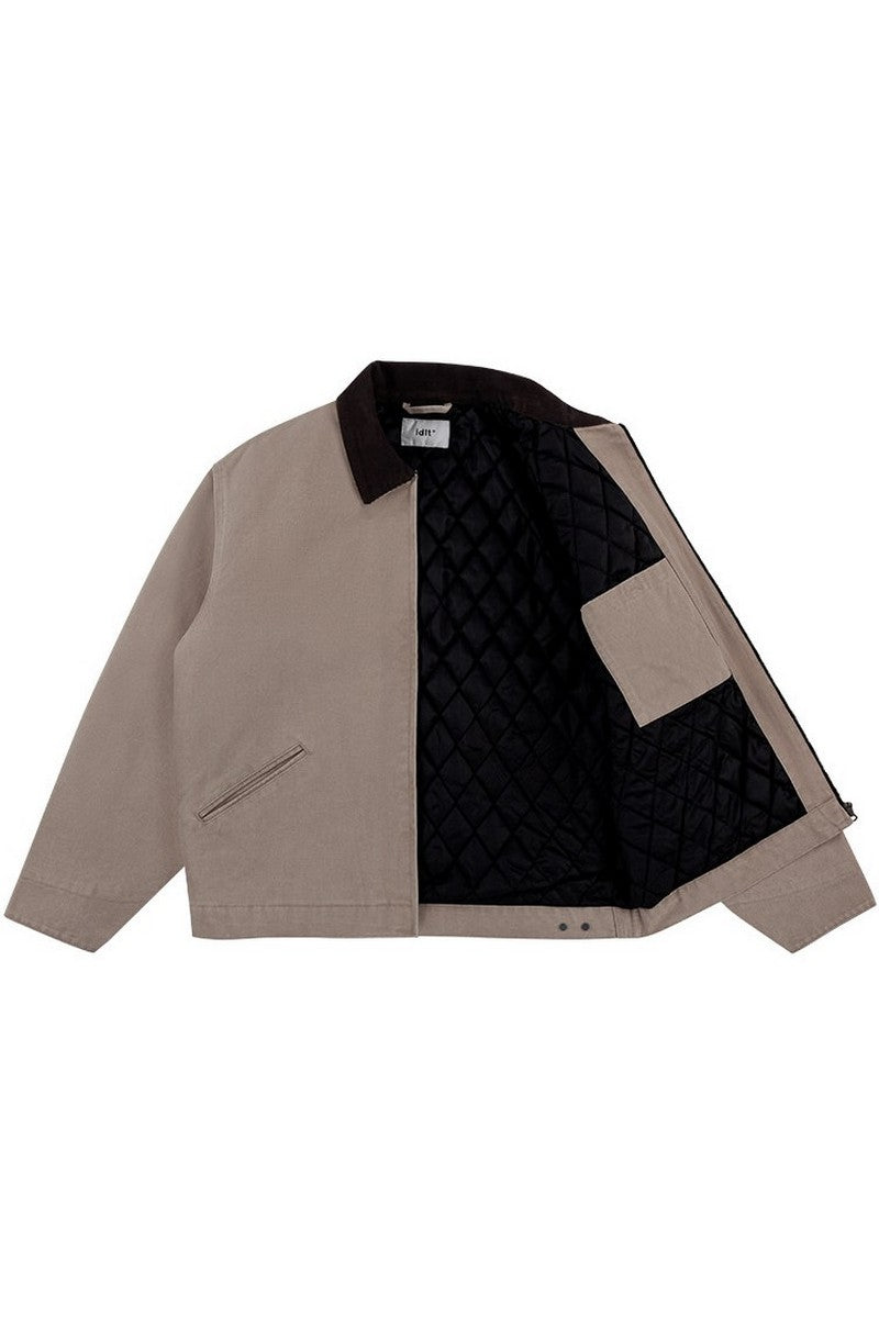 Washed Canvas Padded Detroit Work Jacket