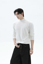 Modal Blend Fitted Turtleneck Sweater
