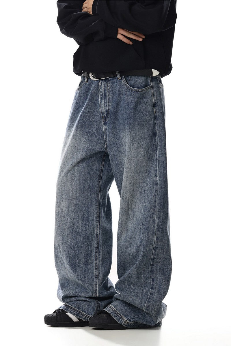 Washed Wide Jeans