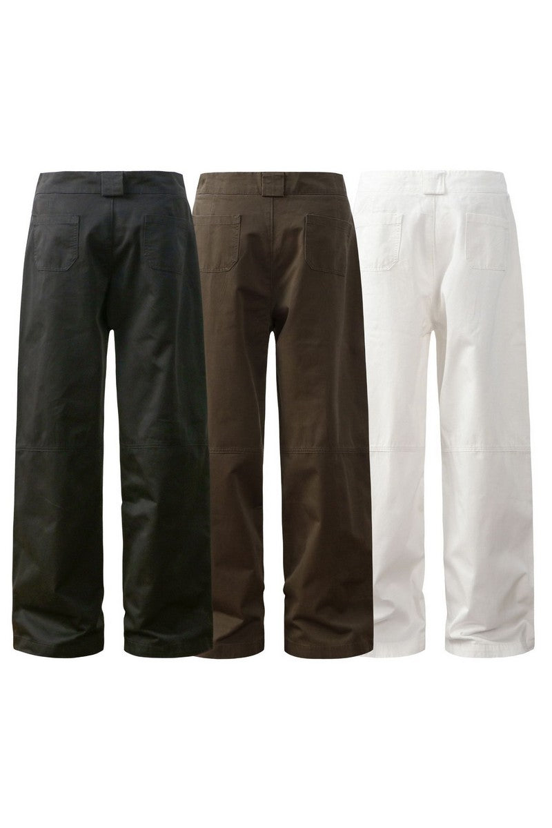 Wrinkled Wide Leg Work Pants - EU Only