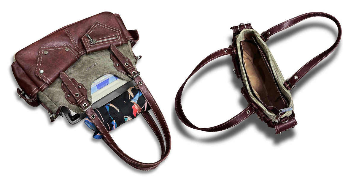Denim Patchwork Shoulder Bag