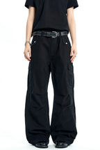 Distressed Washed Cargo Pants