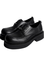 Thick-Sole Lace Loafers