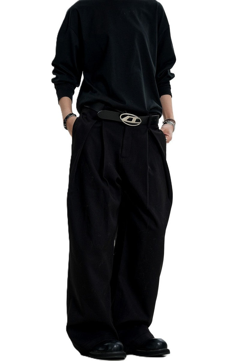Draped Pleated Trousers