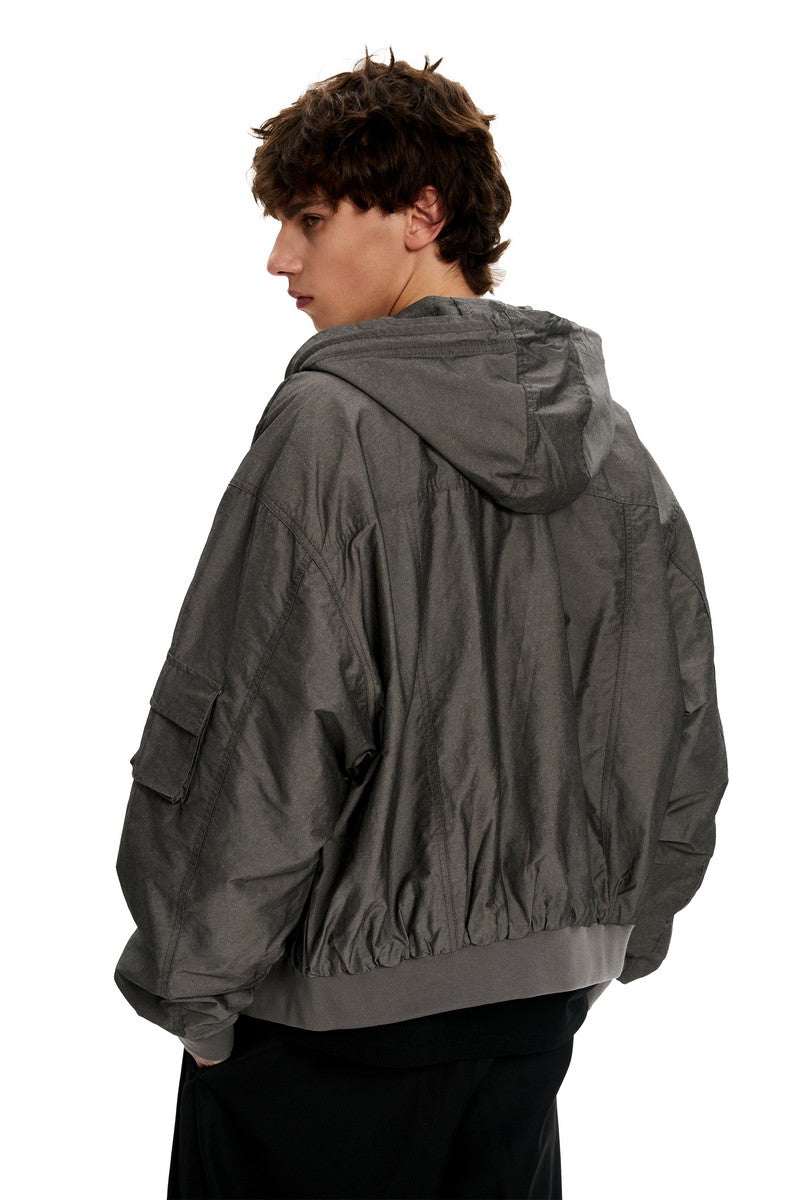 Hooded Utility Work Jacket