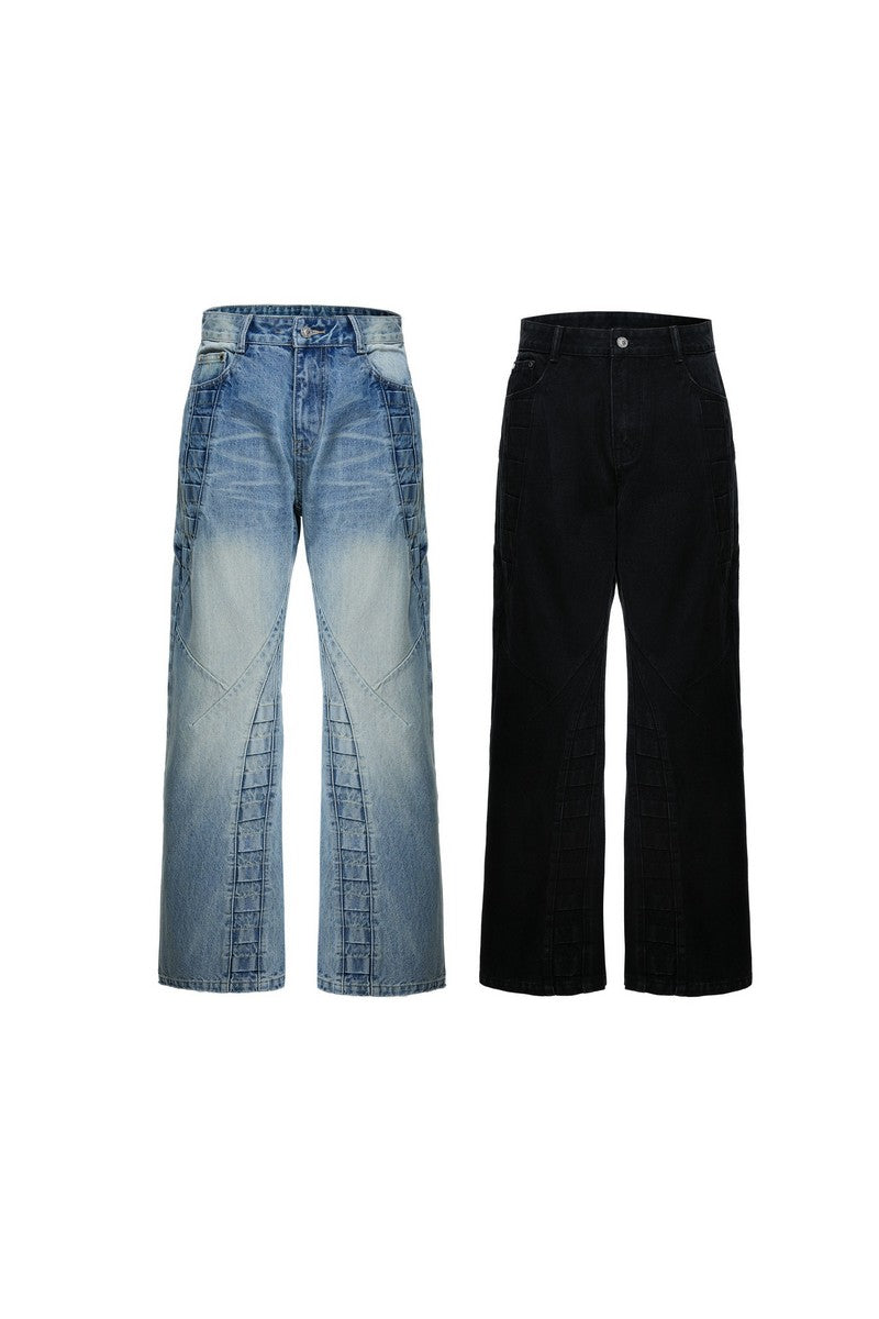Washed Spine Detail Jeans