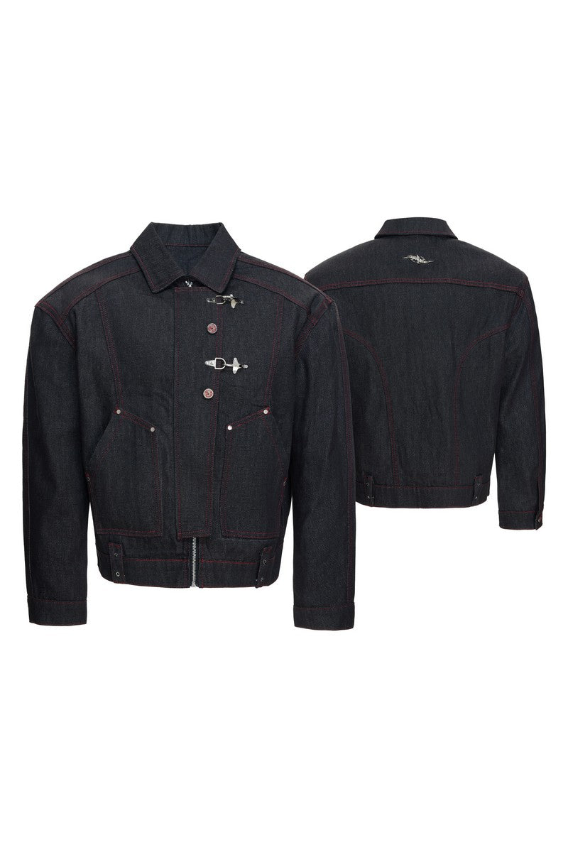 Okayama Raw Denim Bomber Jacket