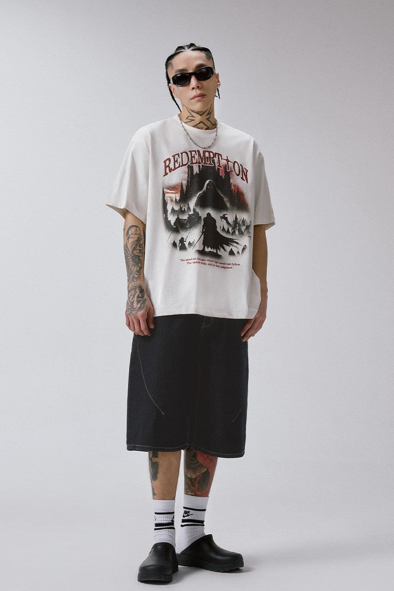 Vintage Castle Graphic T-Shirt