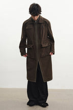 Multi Pocket Trench Coat