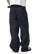 Twisted Seam Raw Denim Jeans