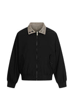 Reversible Houndstooth Collar Jacket