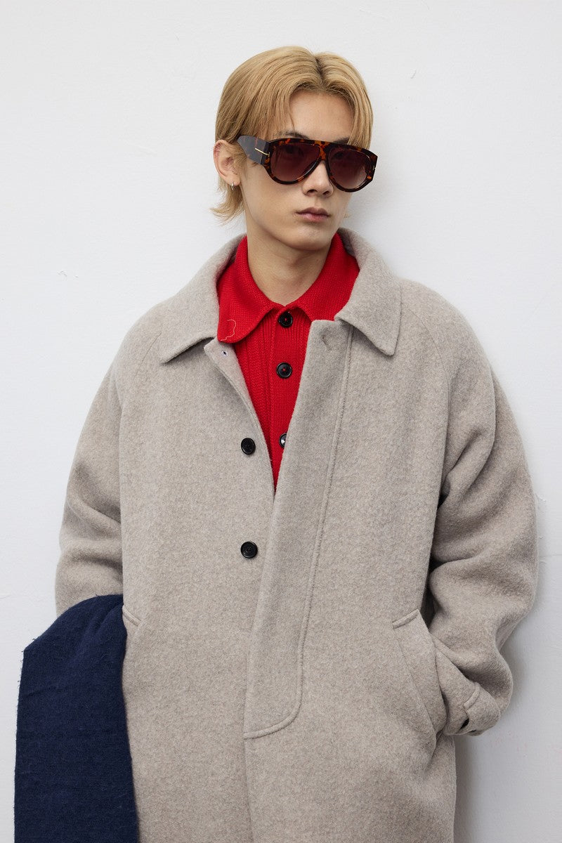 Reversible Wool Overcoat