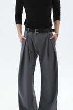 Old Money Pleated Wool Trousers