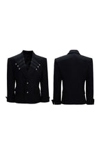 Braided Double Breasted Blazer