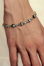 Colorful Hamsa Cross Bracelet
