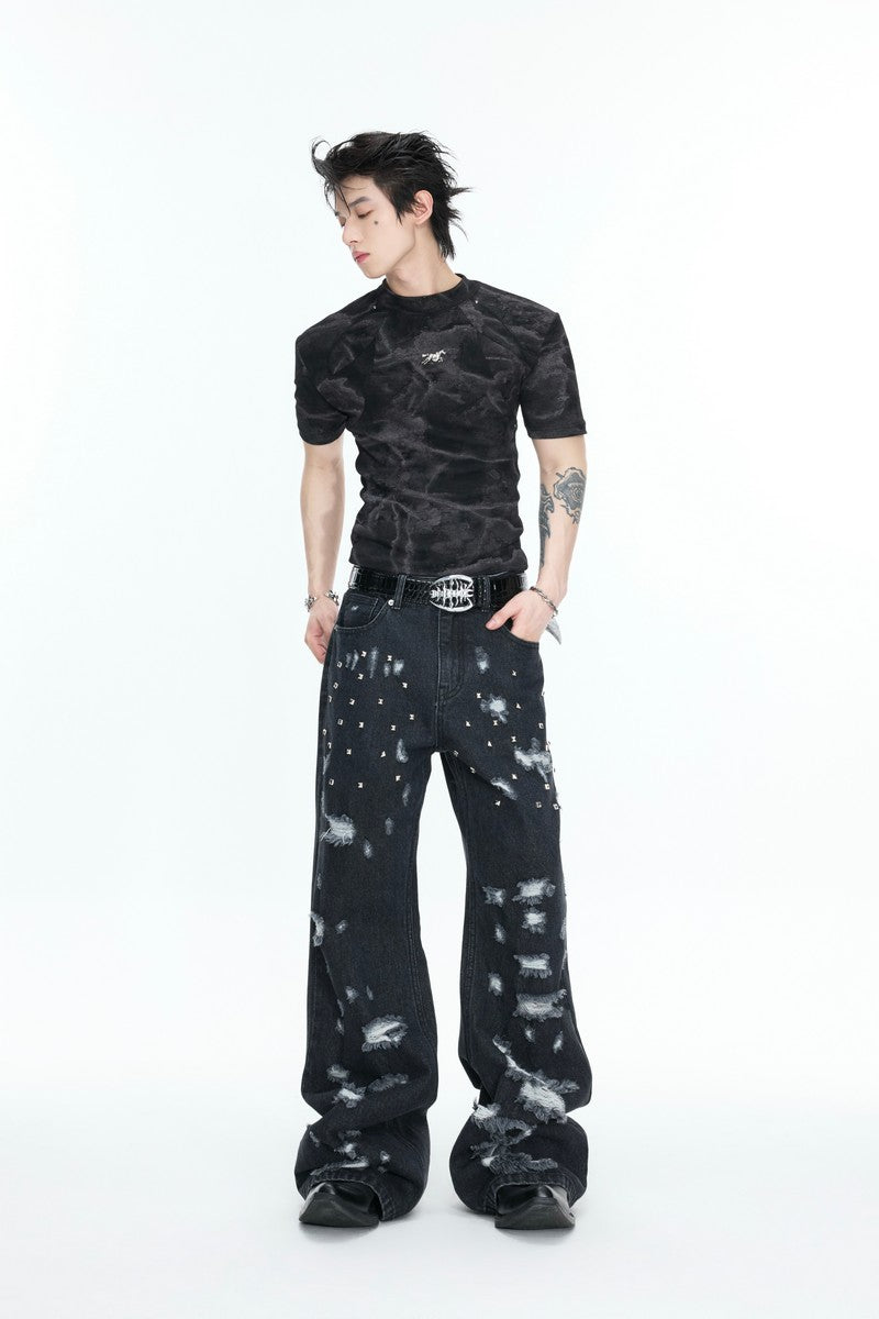 Washed Ribbed Slim T-Shirt
