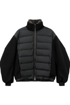 Fur Collar PU Puffer Jacket