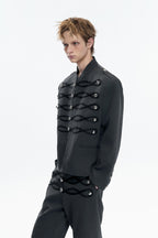 Napoleon Striped Button Jacket