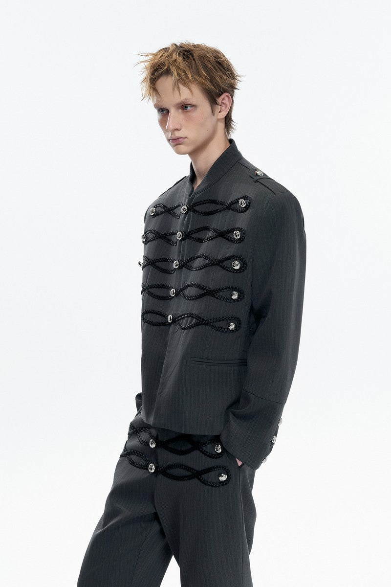 Napoleon Striped Button Jacket