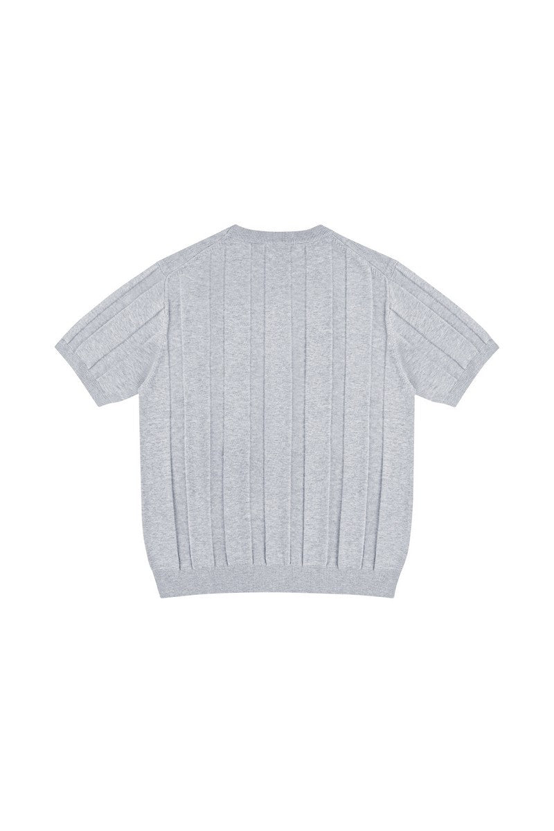Linen Blend Knit T-Shirt