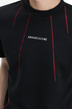 Contrast Stitch Slim T-Shirt