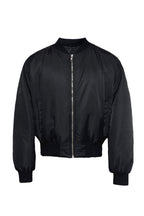 Pleated Bomber Cotton Jacket