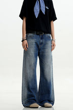 Blue Washed Cleanfit Jeans