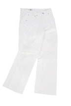 White Flare Washed Jeans