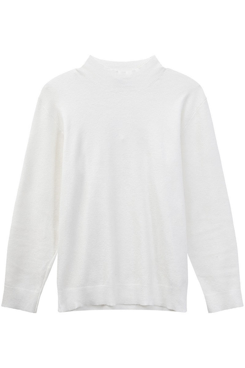 Modal Blend Fitted Turtleneck Sweater