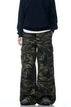 Street Camo Wrinkled Cargo Pants