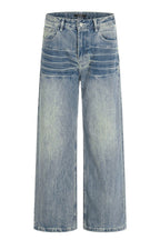 Crackle Wash Slub Jeans