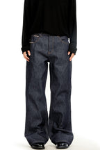 Raw Denim Flare Jeans