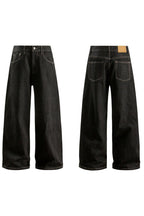 Raw Denim Wide Leg Jeans - EU Only