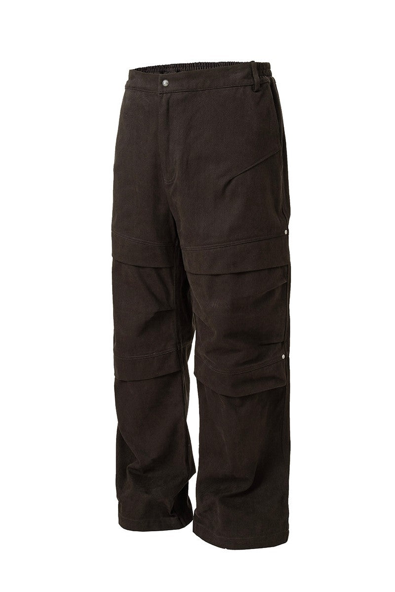 Deconstructed Utility Wide Leg Pants